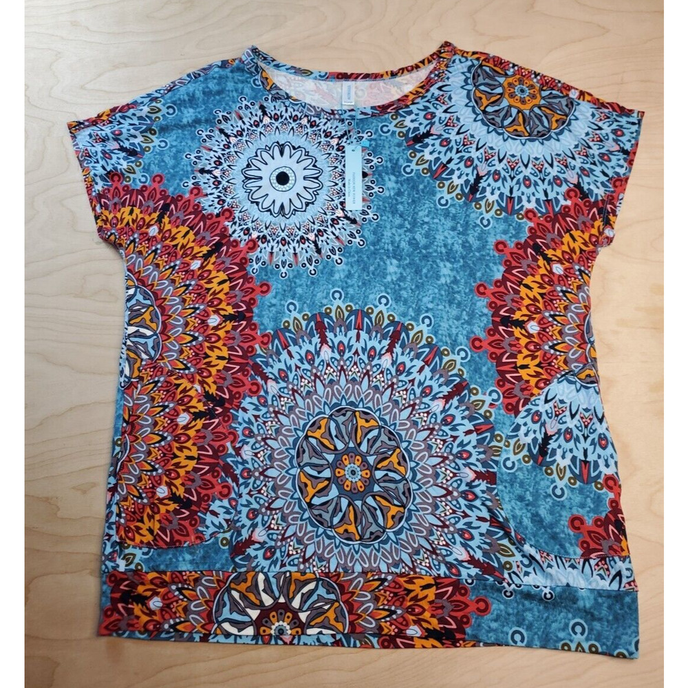 YSYOKOW Womens Casual Tops Short Sleeve T Shirts Loose Tunic with Pockets XL